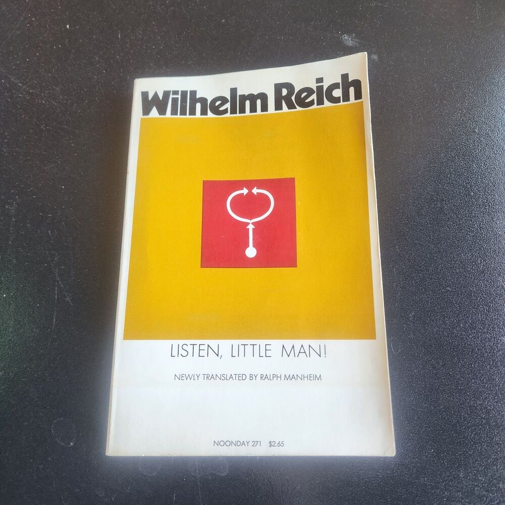 Listen, Little Man! Wilhelm Reich PB 1st Printing 1974